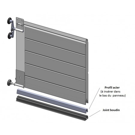 Joint pour bas de porte de garage anti courant daposair - 5m (25m x)