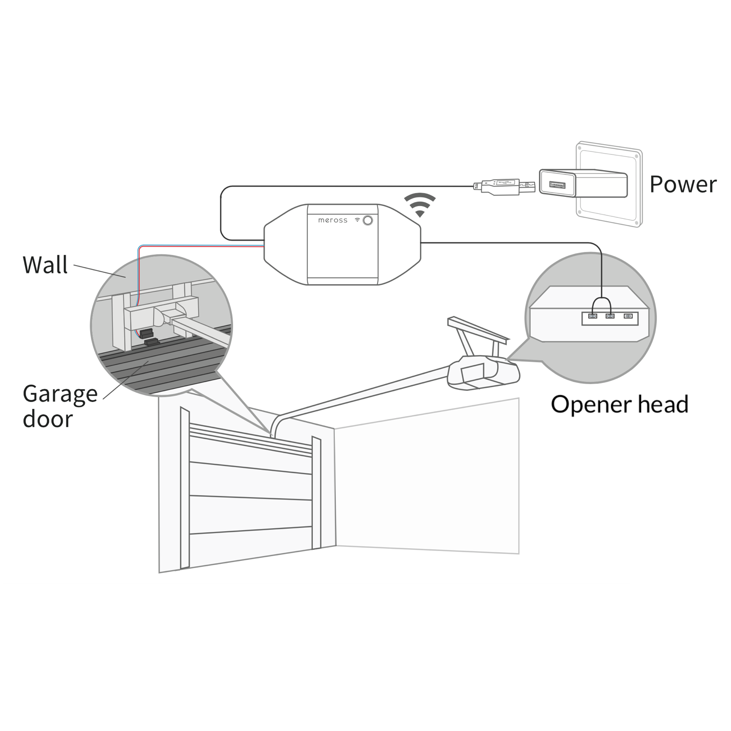 Installation - Homekit garage door smart receiver
