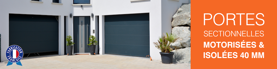 Vente en ligne portes de garage isolantes 40 mm