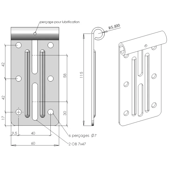 Supports Roulettes Sectionnelle du Haut + roulettes