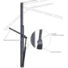 Satz 3 Kippfedern + 1 Haken