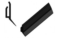 Profil porte joint pour panneau de porte sectionnelle - blanc - Garatec