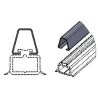 Steel profile Supporting the gasket