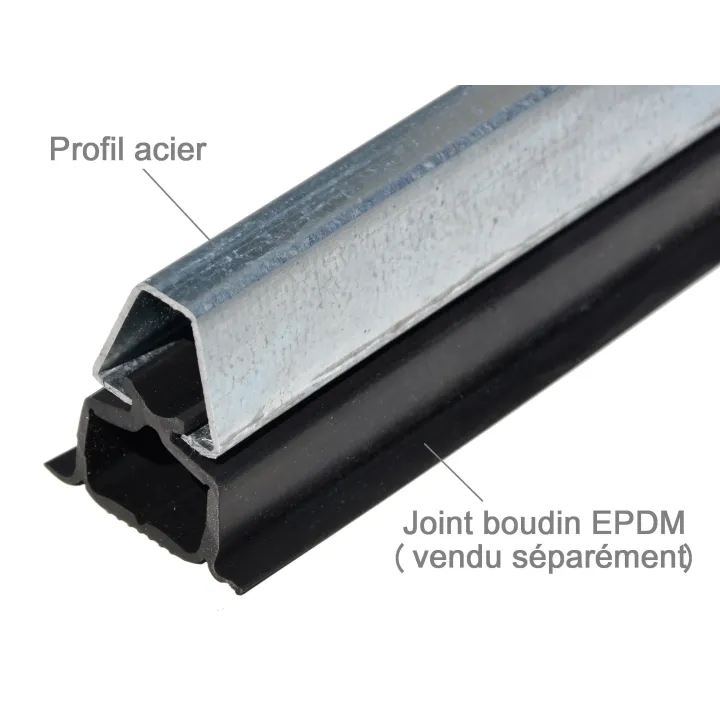 Steel profile Support Seal Seal EPDM
