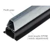 Steel profile Support Seal Seal EPDM