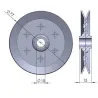Stahlscheibe Durchmesser 70 mm für Garagentore