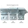Supports Numbered Sectional Casters