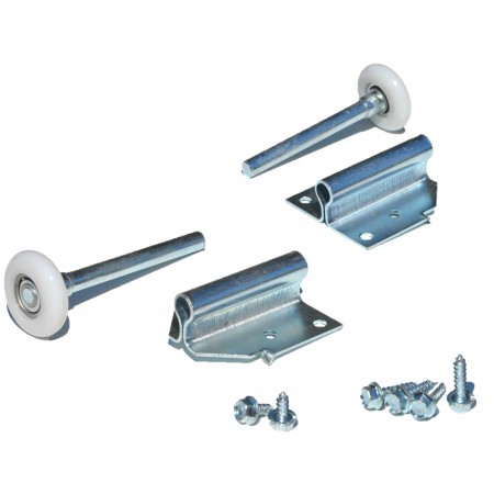 Tilt Door Wheel Support + roller + screws (pair)