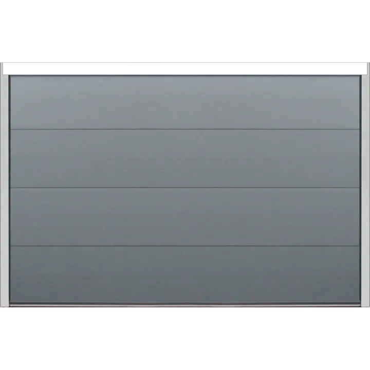 Sectional garage door width 3000mm anthracite grey all smooth