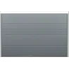 Porte de garage sectionnelle planche woodgrain gris anthracite largeur 300cm
