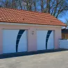 Garagentor-Dekoration aus Stahl