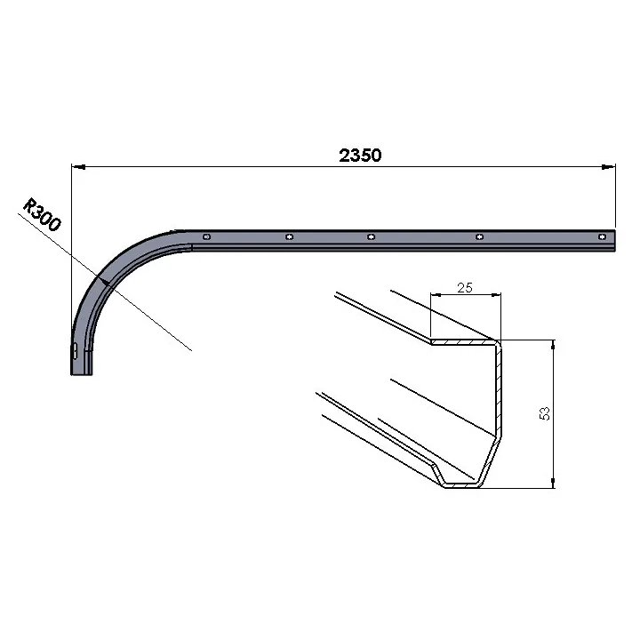 Horizontal Monorails Sectional Door Height 2000-2125 L2630