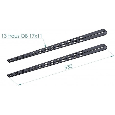 Sangle pour bras de basculante (la paire)
