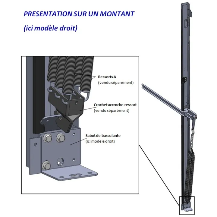 Sabot de Montant Basculante (la paire)