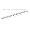 Barre de seuil rénovation pour sol plat L2500