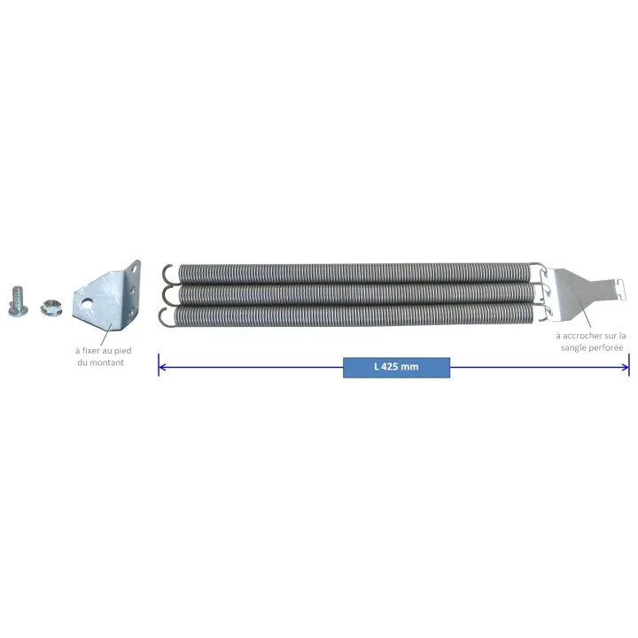 Satz 3 Kippfedern + 2 Haken