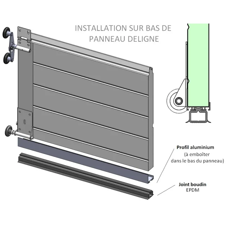 Aluminium profile Support Seal Seal EPDM
