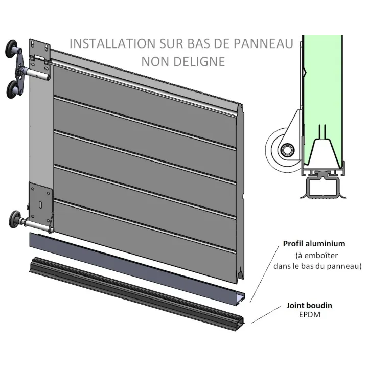 Aluminium profile Support Seal Seal EPDM
