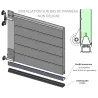 Aluminium profile Support Seal Seal EPDM