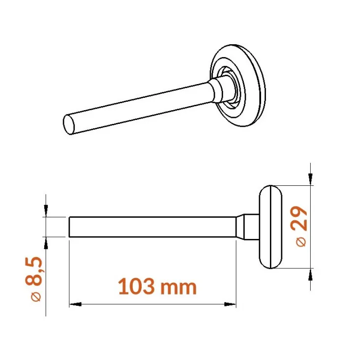 Roulette porte de garage sectionne diamètre 1 pouce