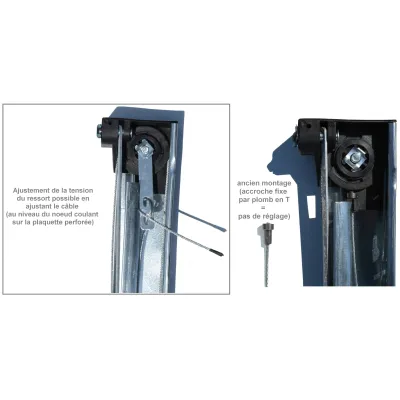 Verstellbare Kabel für EURONORM CT-Schwingtor (Paar)