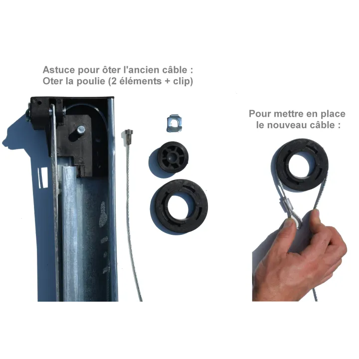 Verstellbare Kabel für EURONORM CT-Schwingtor (Paar)