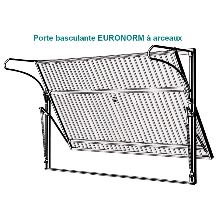 Locks for EURONORM up-and-over doors with hoops