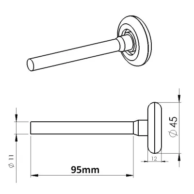 Raddurchmesser 45 mit Kugellagern