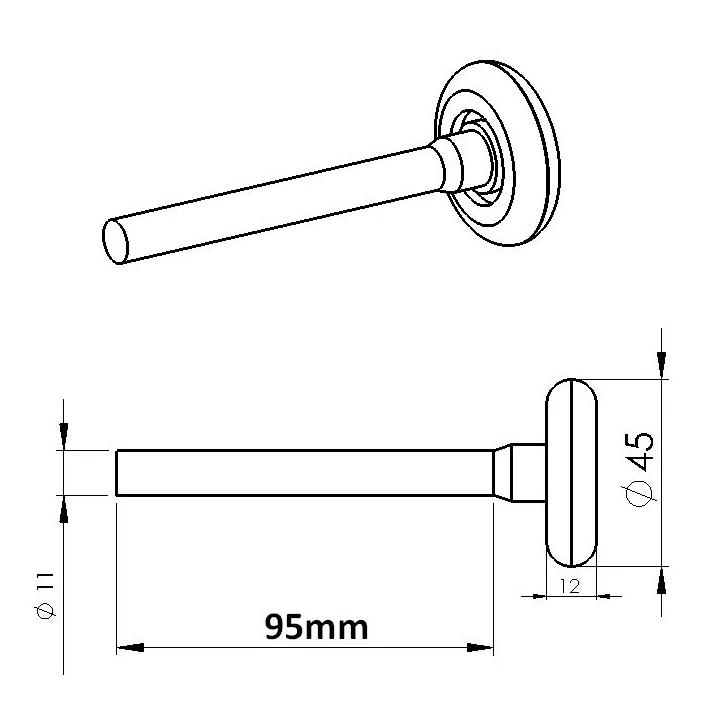 Raddurchmesser 45 mit Kugellagern