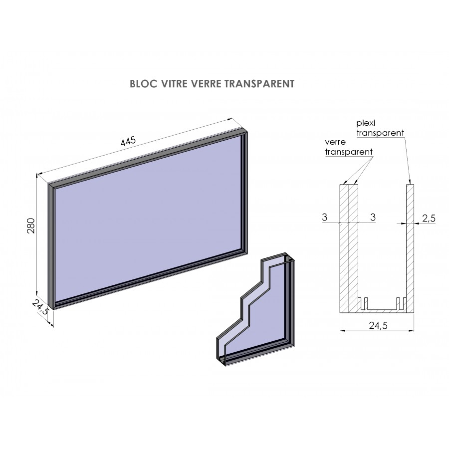 Encadrement de la vitre (de l`acier.) – acheter dans la boutique