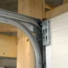Détail double rail pour porte hauteur sur-mesure