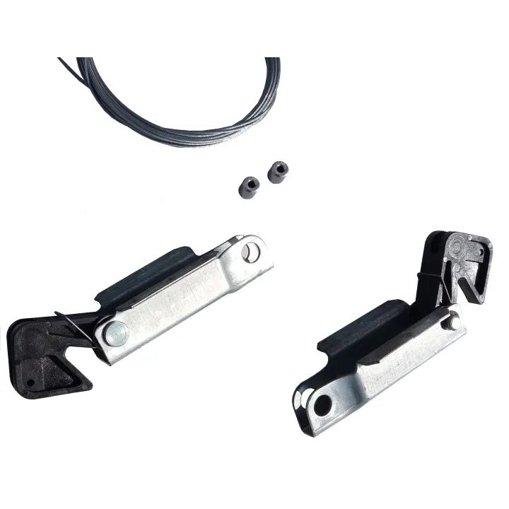 Locks for EURONORM up-and-over doors with hoops