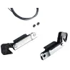 Locks for EURONORM up-and-over doors with hoops