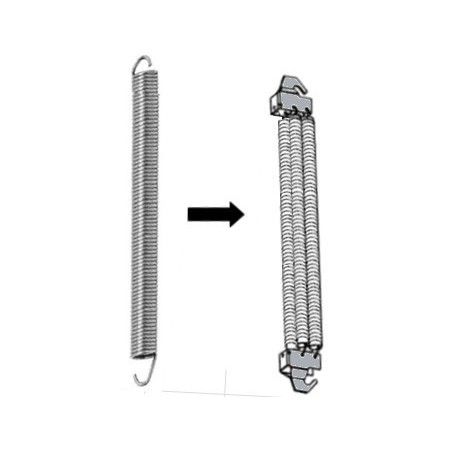 Ancien gros ressort remplacé par ce kit