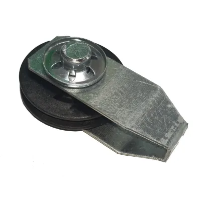 Poulie Mobile PVC EURONORM CT Diamètre 45 mm simple gorge + support