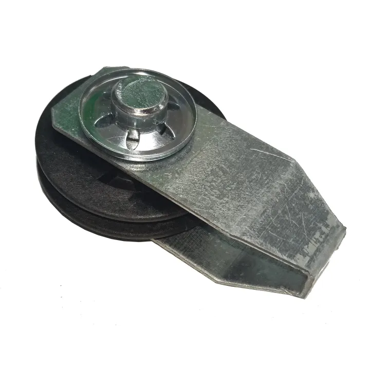 Poulie Mobile PVC EURONORM CT Diamètre 45 mm simple gorge + support