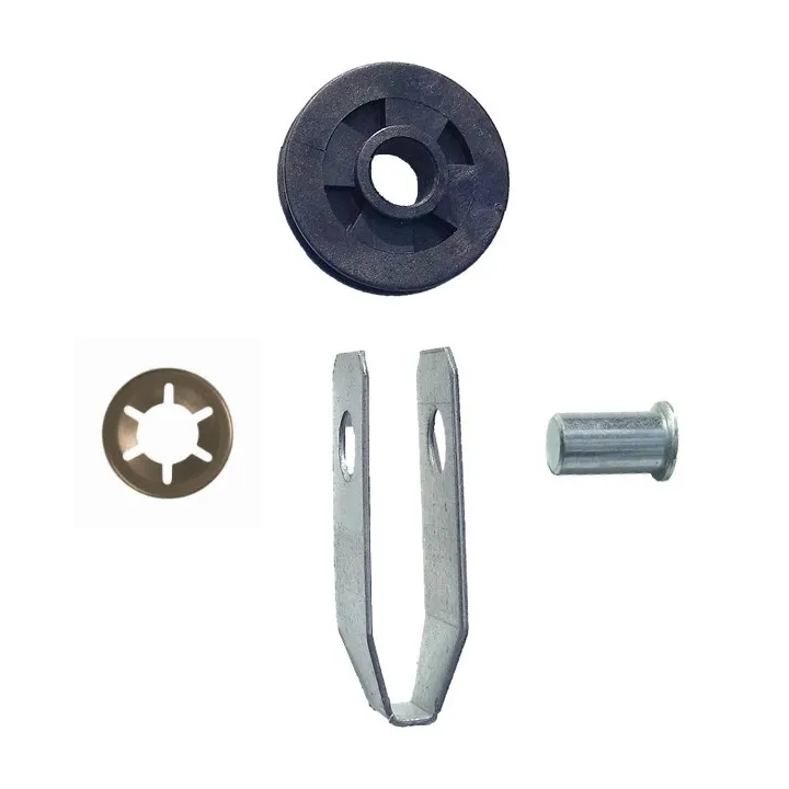 Mobile Pulley PVC EURONORM CT Diameter 45 mm single groove + bracket