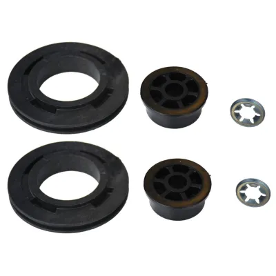 Poulie Fixe PVC EURONORM Diamètre 75 mm + clip (la paire)