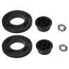 Fixed PVC pulley EURONORM Diameter 75 mm + clip (the pair)