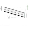 Set of 4 RAINURE panels for complete deck replacement