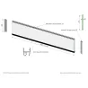 Lot de 4 panneaux POLYGRAIN SANS RAINURE pour remplacement complet du tablier