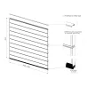 Set of 5 WOODGRAIN RAIN panels for complete deck replacement