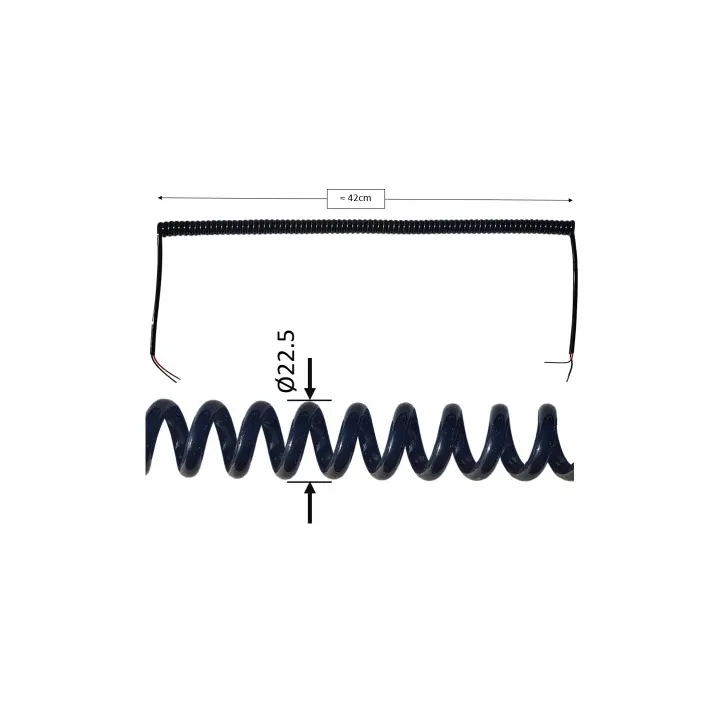 Cable spiralé 1 m