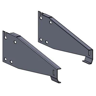 Plaque drapeau Pour monorail + visserie