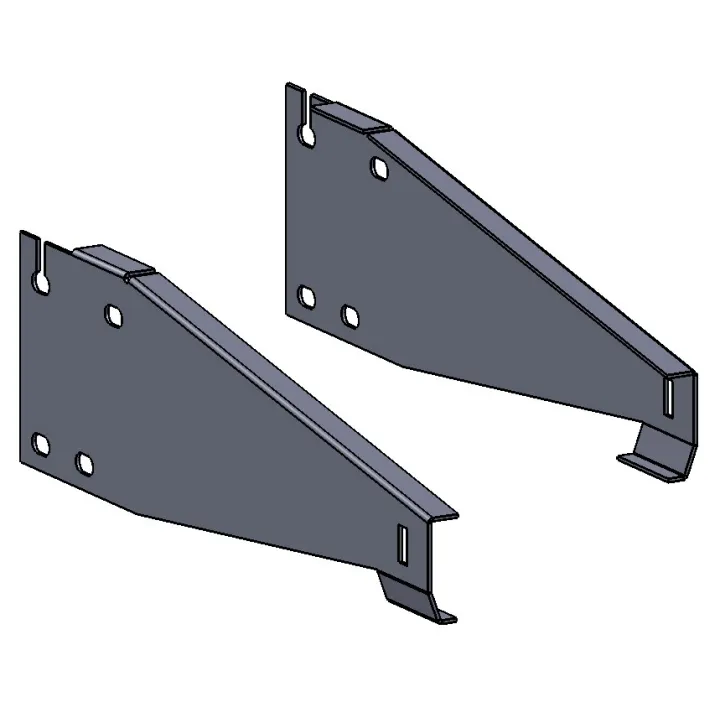 Plaque drapeau Pour monorail + visserie