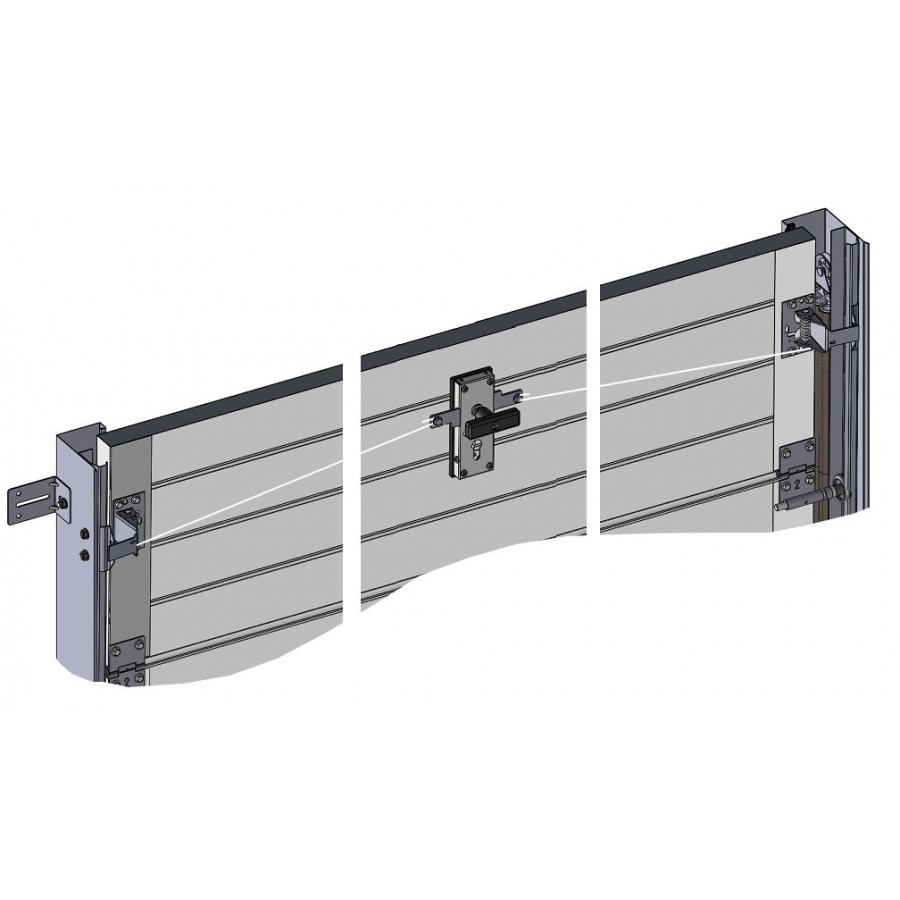 Serrure 2 Points pour porte de garage Sectionnelle