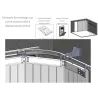 Tandem rollers for a side sliding sectional door