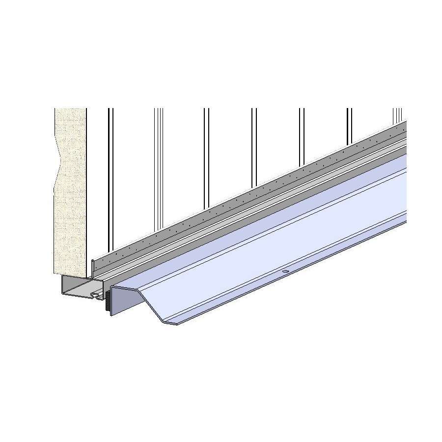 SEUIL ALUMINIUM POUR PORTE D'ACIER COUPÉ 7'' - S-SEUIL-ALU-7