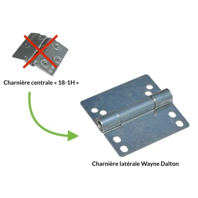 Central hinge for sectional garage door Wayne Dalton