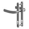 ALU plate + ALU handles for wicket door assembly